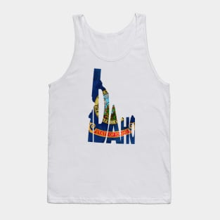 Idaho Typo Map Tank Top